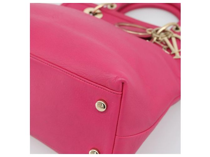 Sac à main Christian Dior Diorissimo en cuir 2way Rose Or Auth bs36402V Doré - vue 10