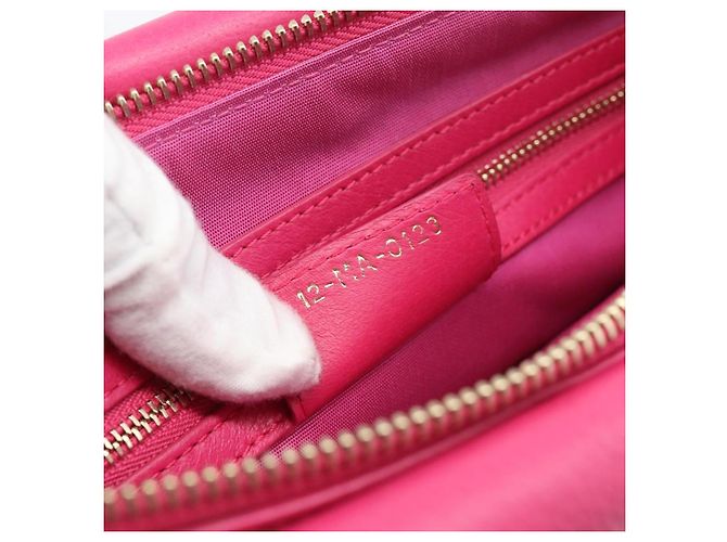 Sac à main Christian Dior Diorissimo en cuir 2way Rose Or Auth bs36402V Doré - vue 12
