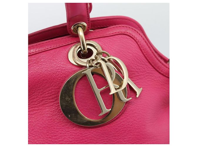 Sac à main Christian Dior Diorissimo en cuir 2way Rose Or Auth bs36402V Doré - vue 19