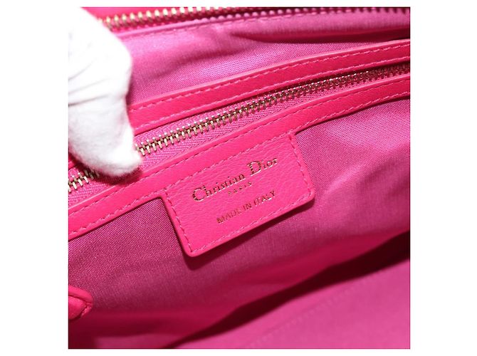 Sac à main Christian Dior Diorissimo en cuir 2way Rose Or Auth bs36402V Doré - vue 21