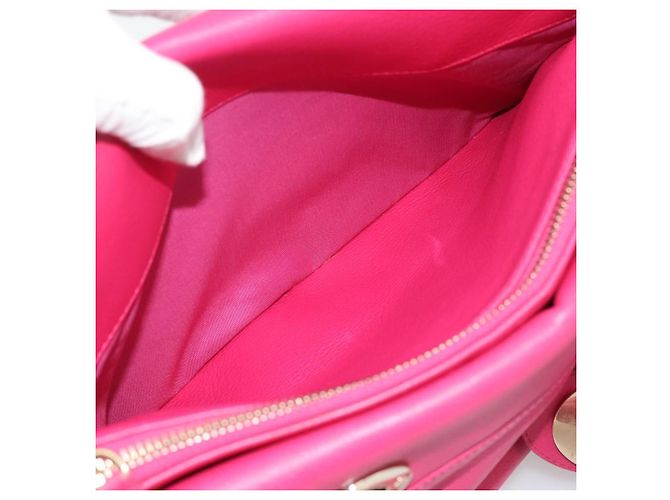 Sac à main Christian Dior Diorissimo en cuir 2way Rose Or Auth bs36402V Doré - vue 26