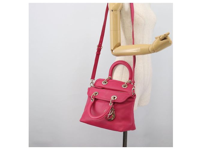 Sac à main Christian Dior Diorissimo en cuir 2way Rose Or Auth bs36402V Doré - vue 28