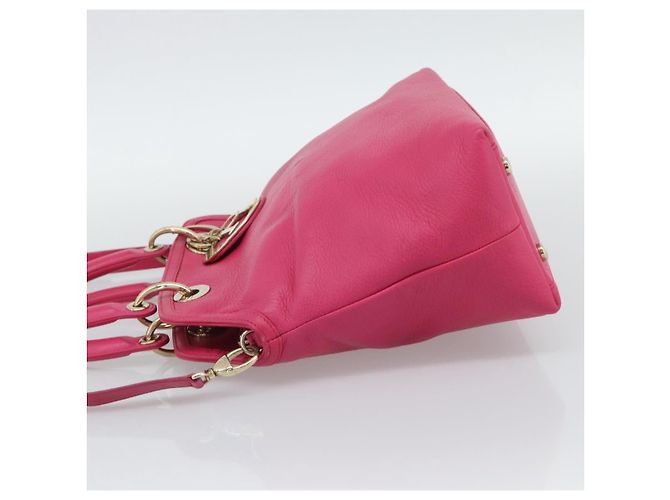 Sac à main Christian Dior Diorissimo en cuir 2way Rose Or Auth bs36402V Doré - vue 3