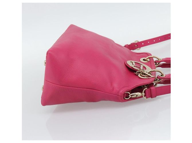 Sac à main Christian Dior Diorissimo en cuir 2way Rose Or Auth bs36402V Doré - vue 4