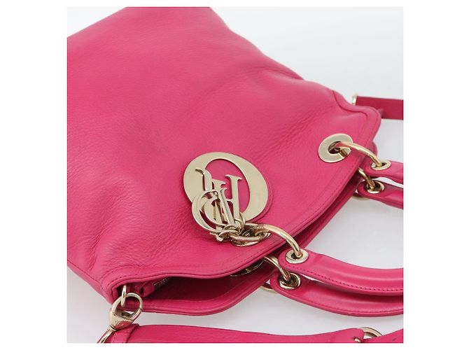 Sac à main Christian Dior Diorissimo en cuir 2way Rose Or Auth bs36402V Doré - vue 6