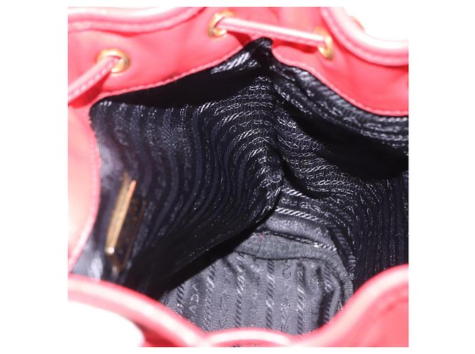 Borsa a mano PRADA in pelle 2way Rossa Oro Auth BA14119V Rosso D'oro - vista 23