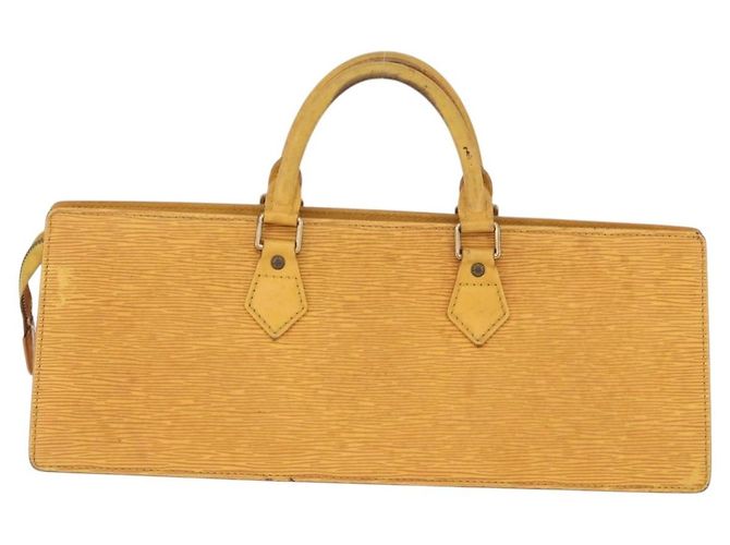 LOUIS VUITTON Epi Sac Triangle Hand Bag Yellow M52099 LV Auth 195279 Giallo - vista 2