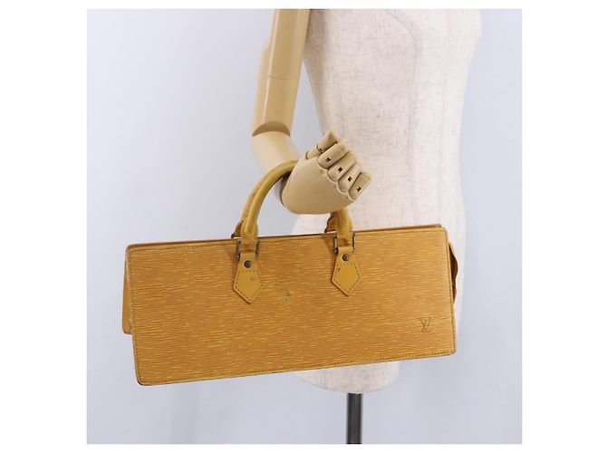 LOUIS VUITTON Epi Sac Triangle Hand Bag Yellow M52099 LV Auth 195279 Giallo - vista 21