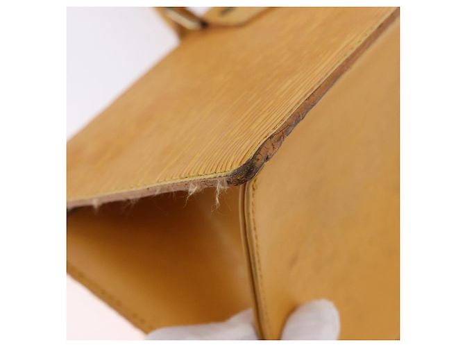 LOUIS VUITTON Epi Sac Triangle Hand Bag Yellow M52099 LV Auth 195279 Giallo - vista 9