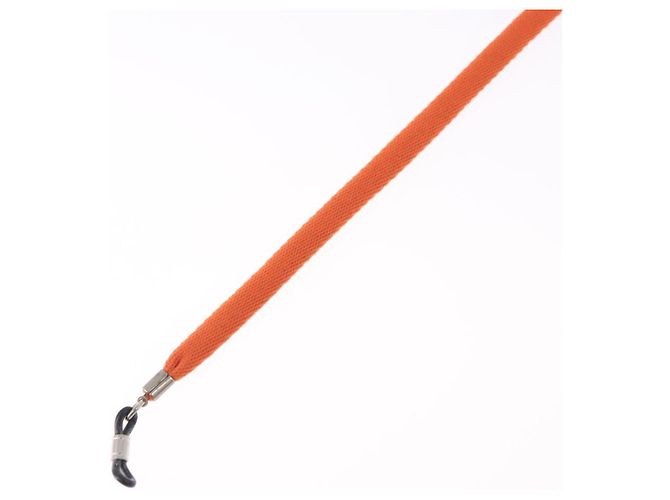 CHANEL Brillenband Canvas Orange Silver CC Auth bs36467 Silber - Ansicht 10
