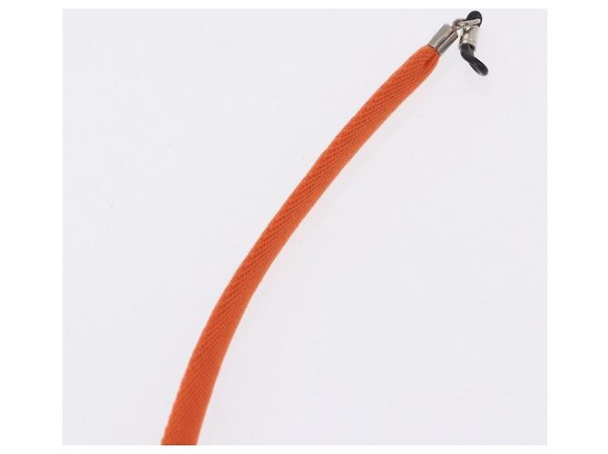 CHANEL Brillenband Canvas Orange Silver CC Auth bs36467 Silber - Ansicht 14