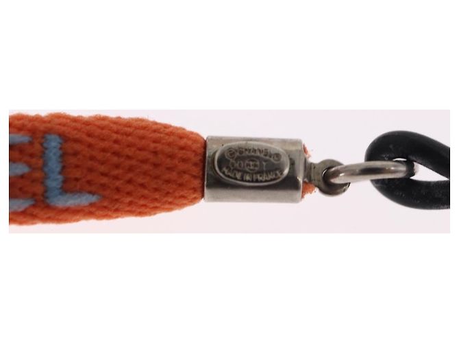 CHANEL Brillenband Canvas Orange Silver CC Auth bs36467 Silber - Ansicht 16