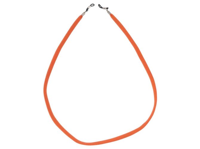 CHANEL Brillenband Canvas Orange Silver CC Auth bs36467 Silber - Ansicht 3
