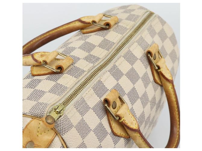 Borsa a mano LOUIS VUITTON Damier Azur Speedy 25 N41534 LV Auth BA14671 - vista 6