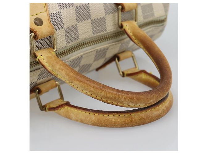 Borsa a mano LOUIS VUITTON Damier Azur Speedy 25 N41534 LV Auth BA14671 - vista 7