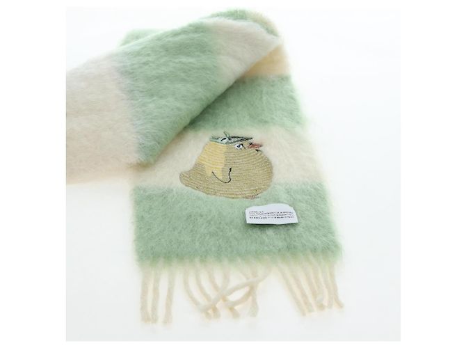 LOEWE x Studio Ghibli Spirited Away Ootori Scarf mohair Green Auth 167477SM Verde - vista 15