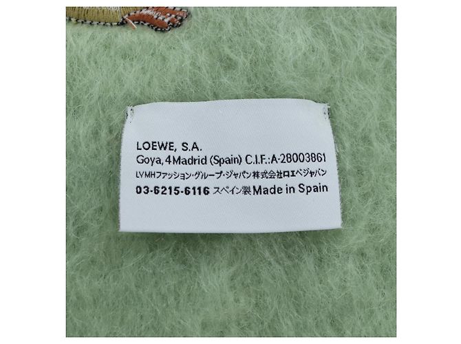 LOEWE x Studio Ghibli Spirited Away Ootori Scarf mohair Green Auth 167477SM Verde - vista 17