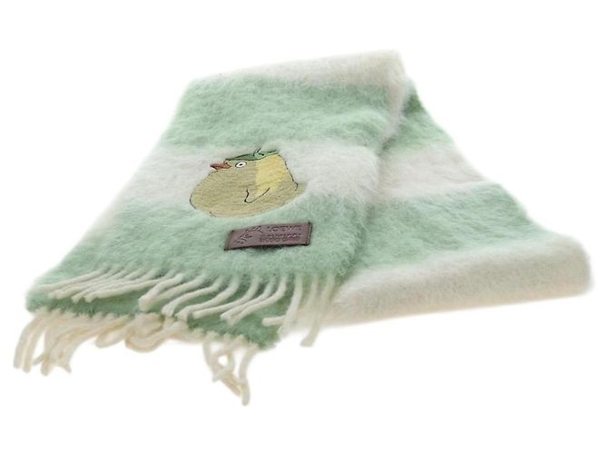 LOEWE x Studio Ghibli Spirited Away Ootori Scarf mohair Green Auth 167477SM Verde - vista 2
