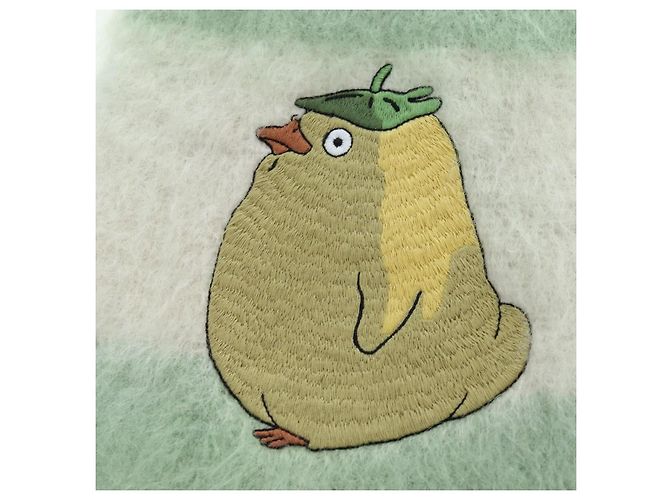 LOEWE x Studio Ghibli Spirited Away Ootori Scarf mohair Green Auth 167477SM Verde - vista 6