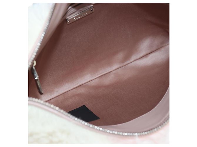 Bolso de hombro con cadena Miu Miu de piel Pink Silver Auth 194738V Plata Rosa - vista 11
