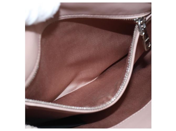 Bolso de hombro con cadena Miu Miu de piel Pink Silver Auth 194738V Plata Rosa - vista 23