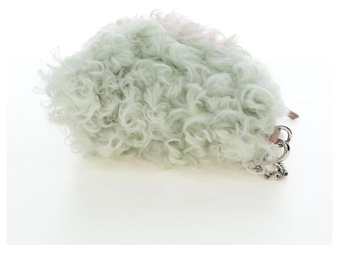 Bolso de hombro con cadena Miu Miu de piel Pink Silver Auth 194738V Plata Rosa - vista 4