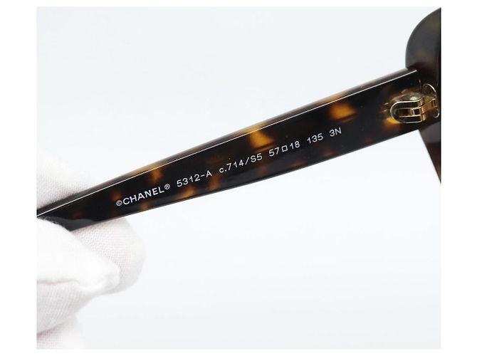CHANEL Sonnenbrille Kunststoff Brown CC Auth bs36570 Braun - Ansicht 11