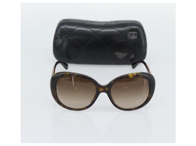 CHANEL Sonnenbrille Kunststoff Brown CC Auth bs36570 Braun - Ansicht 12