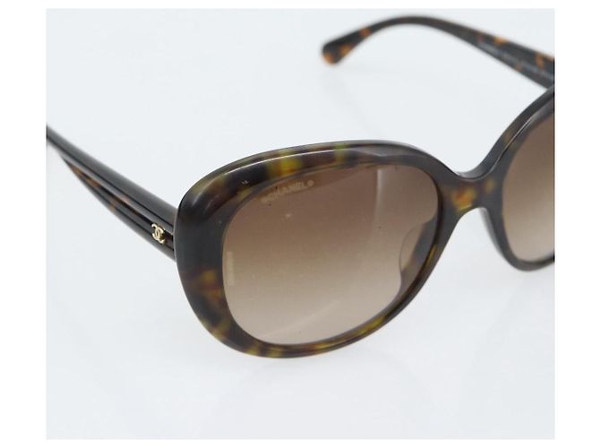 CHANEL Sonnenbrille Kunststoff Brown CC Auth bs36570 Braun - Ansicht 7