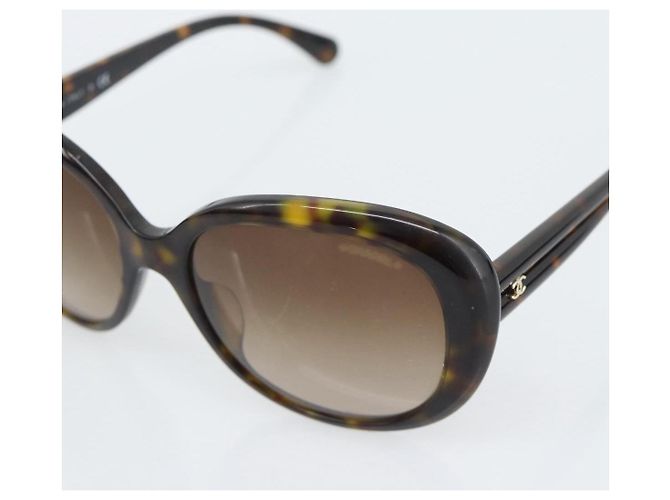 CHANEL Sonnenbrille Kunststoff Brown CC Auth bs36570 Braun - Ansicht 8