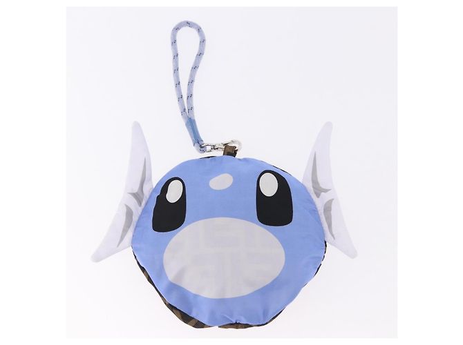 FENDI x FRGMT x POKEMON Bucket Hat Dratini Nylon Brown Blue Auth 167450SM Braun Blau - Ansicht 10