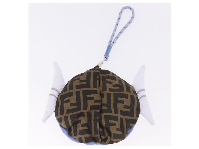 FENDI x FRGMT x POKEMON Bucket Hat Dratini Nylon Brown Blue Auth 167450SM Braun Blau - Ansicht 11