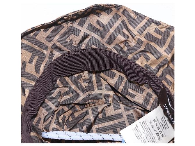 FENDI x FRGMT x POKEMON Bucket Hat Dratini Nylon Brown Blue Auth 167450SM Braun Blau - Ansicht 16