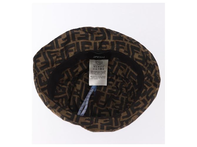 FENDI x FRGMT x POKEMON Bucket Hat Dratini Nylon Brown Blue Auth 167450SM Braun Blau - Ansicht 7