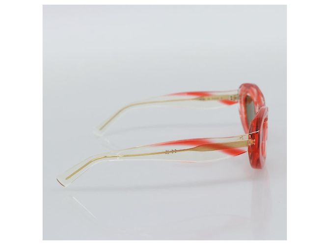 Gafas de sol BOTTEGA VENETA Plástico Rojo Auth BA14133M Roja - vista 3
