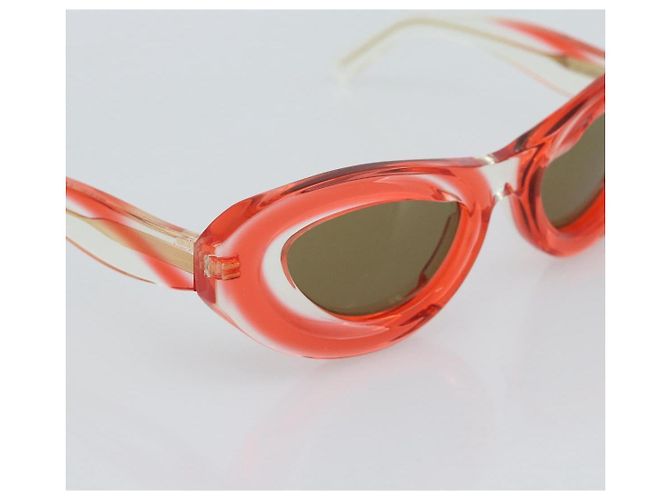 Gafas de sol BOTTEGA VENETA Plástico Rojo Auth BA14133M Roja - vista 5