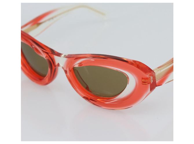 Gafas de sol BOTTEGA VENETA Plástico Rojo Auth BA14133M Roja - vista 6