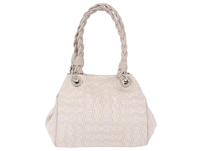 Borsa Salvatore Ferragamo Jacquard Ivory Silver Auth BA14190A Argento Crudo - vista 2