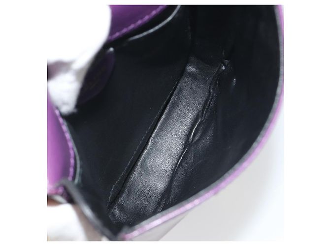 Céline Borsa a tracolla CELINE Star Ball Chain in pelle Viola Oro Auth 193407V D'oro Porpora - vista 11