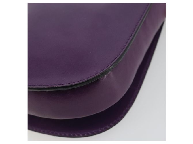 Céline Borsa a tracolla CELINE Star Ball Chain in pelle Viola Oro Auth 193407V D'oro Porpora - vista 16