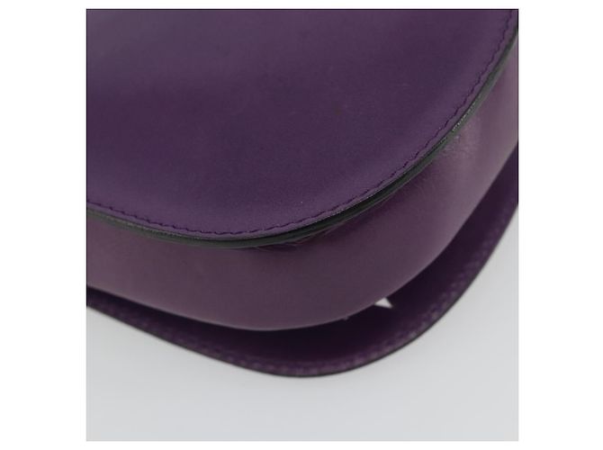Céline Borsa a tracolla CELINE Star Ball Chain in pelle Viola Oro Auth 193407V D'oro Porpora - vista 17