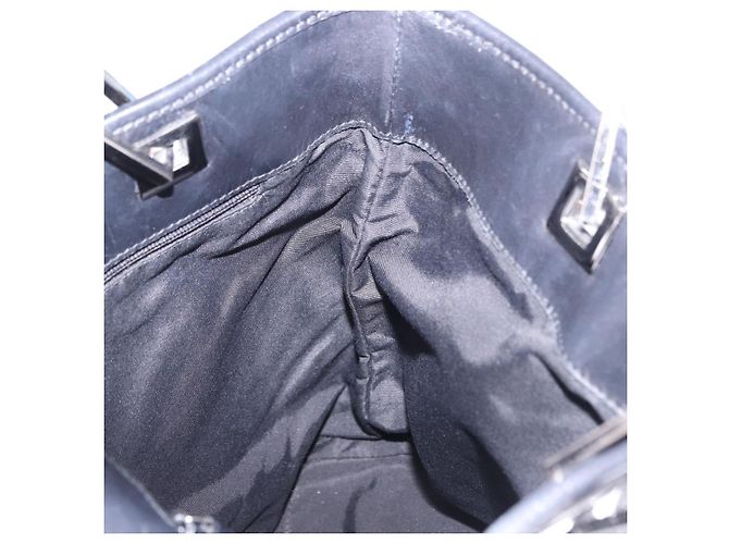 Saco Tote GUCCI GG Canvas Preto Prata 31244 Auth 192522 - vista 20