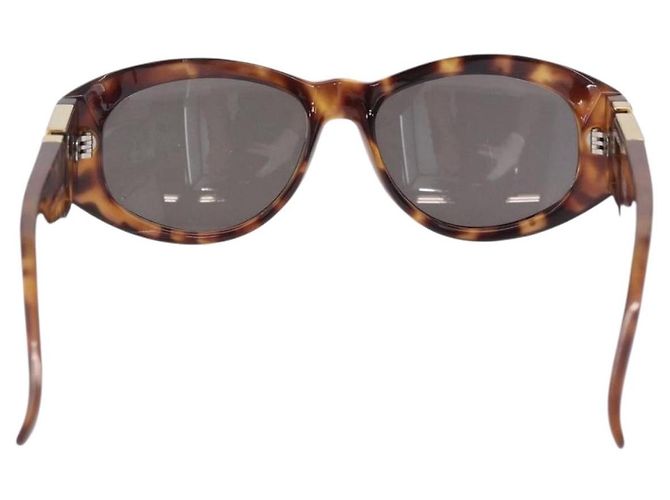 Gafas de sol Gianni Versace Plastic Brown Gold Tone Auth BA14752 Castaño - vista 2