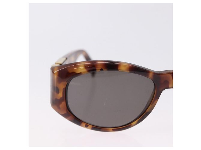 Gafas de sol Gianni Versace Plastic Brown Gold Tone Auth BA14752 Castaño - vista 3