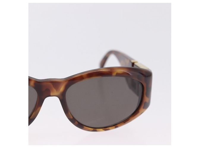 Gafas de sol Gianni Versace Plastic Brown Gold Tone Auth BA14752 Castaño - vista 4