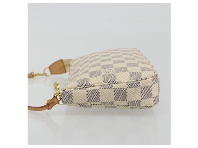 LOUIS VUITTON Damier Azur Pochette Accessoires Pouch N51986 LV Auth 194573V - vista 4