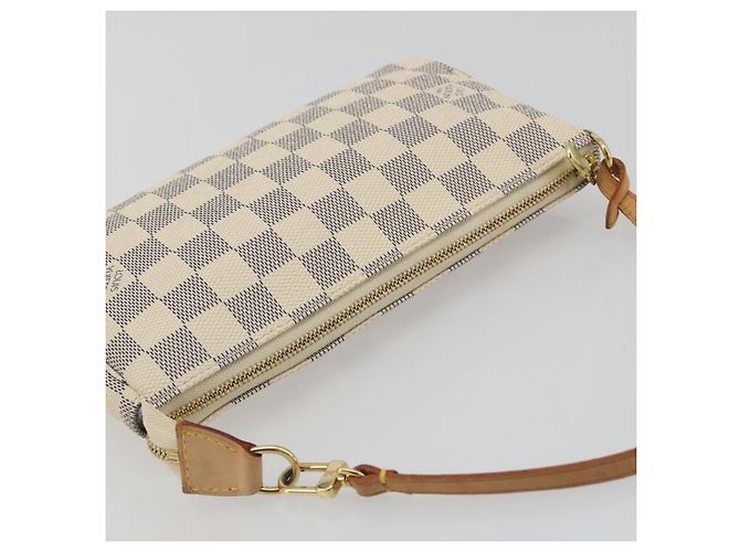 LOUIS VUITTON Damier Azur Pochette Accessoires Pouch N51986 LV Auth 194573V - vista 6