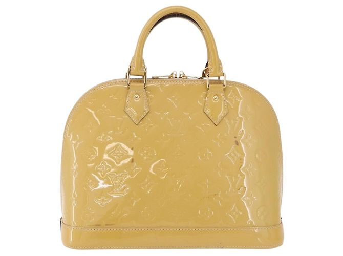 Borsa a mano LOUIS VUITTON Monogram Vernis Alma PM Galet LV Auth 192614 - vista 13