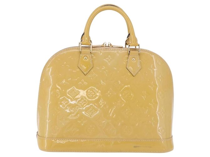Borsa a mano LOUIS VUITTON Monogram Vernis Alma PM Galet LV Auth 192614 - vista 3