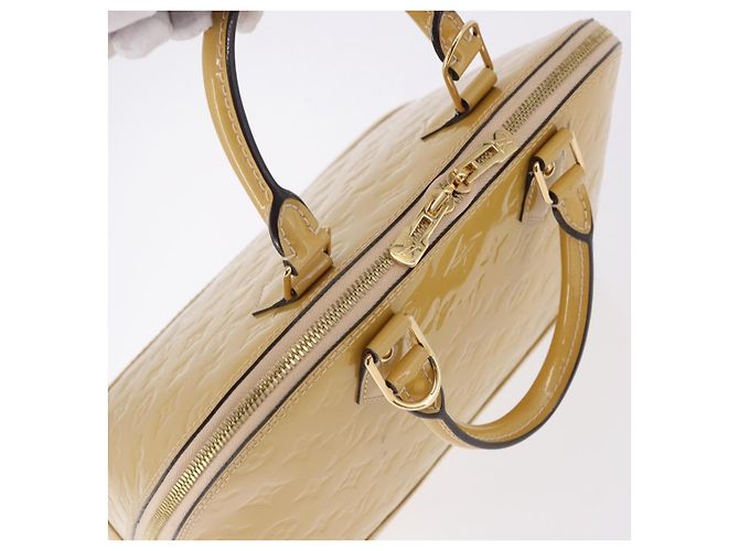 Borsa a mano LOUIS VUITTON Monogram Vernis Alma PM Galet LV Auth 192614 - vista 7